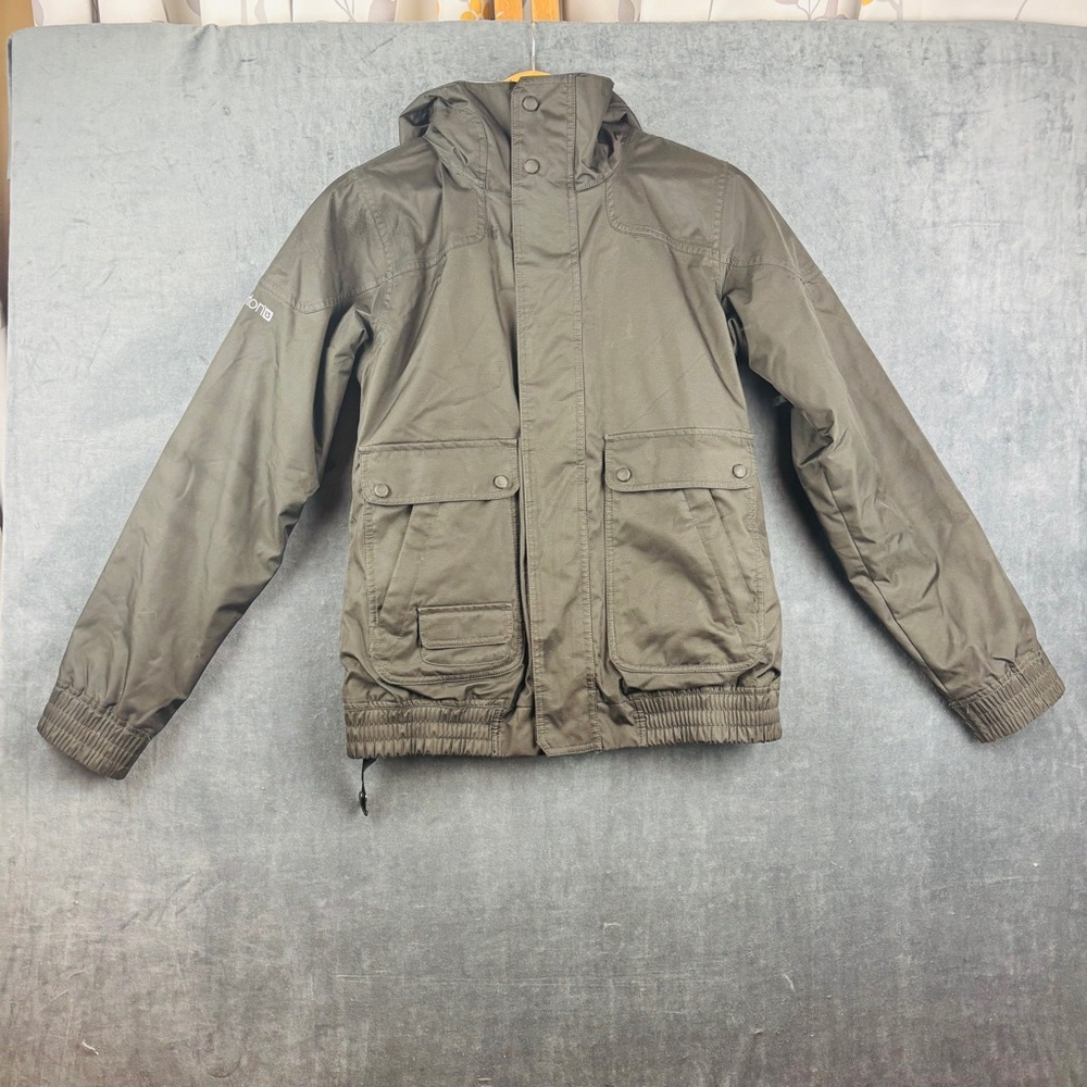 Euc Burton Womens Dryride Tabloid Soft Shell Winter Coat Hooded Full Zip Size S*
